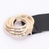Knot-Detail PU Waist Belt with Metal Buckle