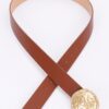 Chic Luxe Slim PU Belt with Metal Buckle Accent