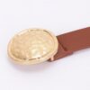 Chic Luxe Slim PU Belt with Metal Buckle Accent