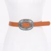 Vintage Multi-Metal PU Belt with Bead Detail