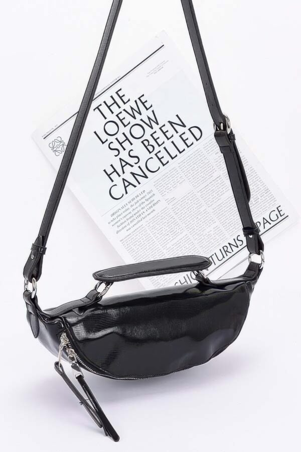 Urban Explorer Metallic Crossbody Bag with Bold Strap