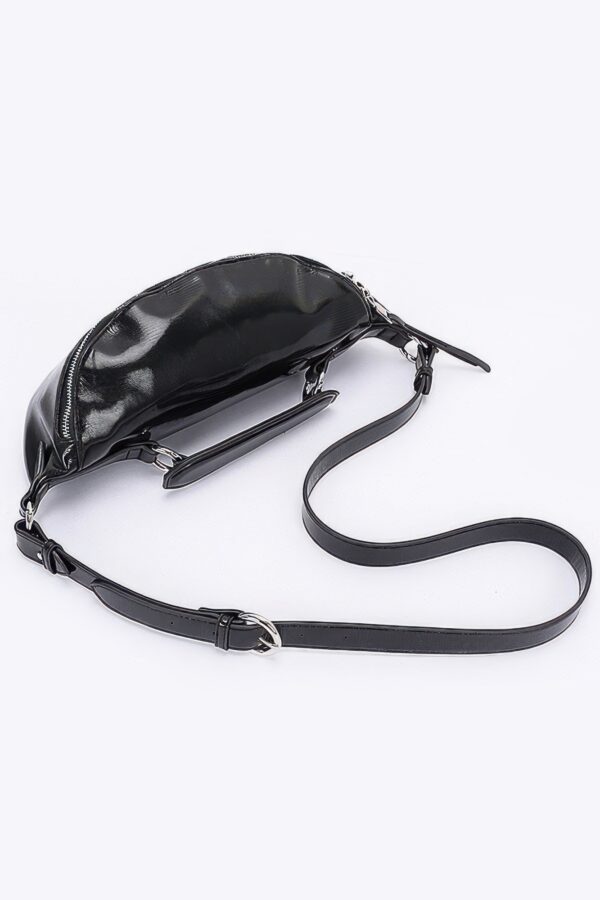 Urban Explorer Metallic Crossbody Bag with Bold Strap