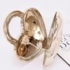 Heartbeat Metallic Acrylic Heart Bag with Chain Strap