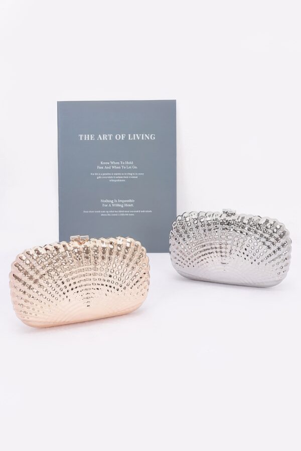 Metal Case Clutch – Polished Mixed-Metal Finish