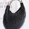 Braided Faux Leather Clutch with Metal Handle