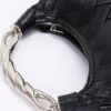 Braided Faux Leather Clutch with Metal Handle