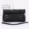 Mystique Quilted Faux Leather Clutch – Chain Strap