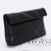 Mystique Quilted Faux Leather Clutch – Chain Strap