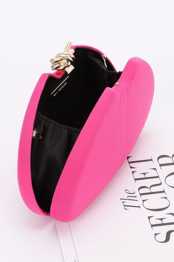 Satin Case Bag with Gold Chain – Structured Evening Clutch