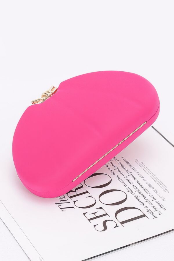Satin Case Bag with Gold Chain – Structured Evening Clutch