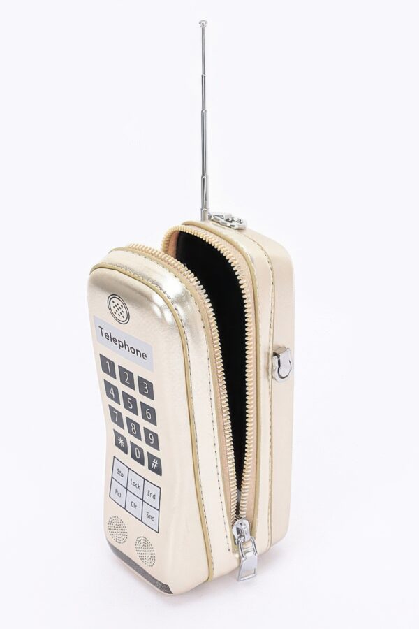 ChainLink Mobile Metallic Phone-Shaped Bag