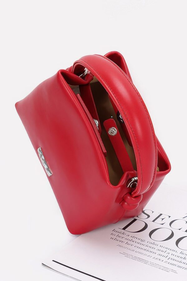 Mystique Faux Leather Tote with Secret Door Logo
