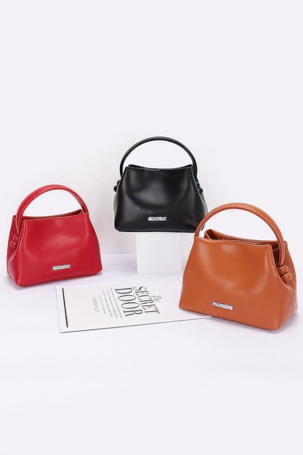 Mystique Faux Leather Tote with Secret Door Logo