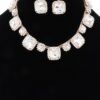 Rhinestone Necklace & Earring Set – 12.5″ Sparkle