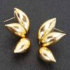 Gold-Dipped Leaf Earrings – Sterling Silver Posts