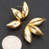 Gold-Dipped Leaf Earrings – Sterling Silver Posts