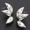 Gold-Dipped Leaf Earrings – Sterling Silver Posts