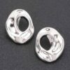 Halo Gold-Dip Circular Earrings – Sterling Silver Posts