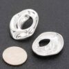 Halo Gold-Dip Circular Earrings – Sterling Silver Posts