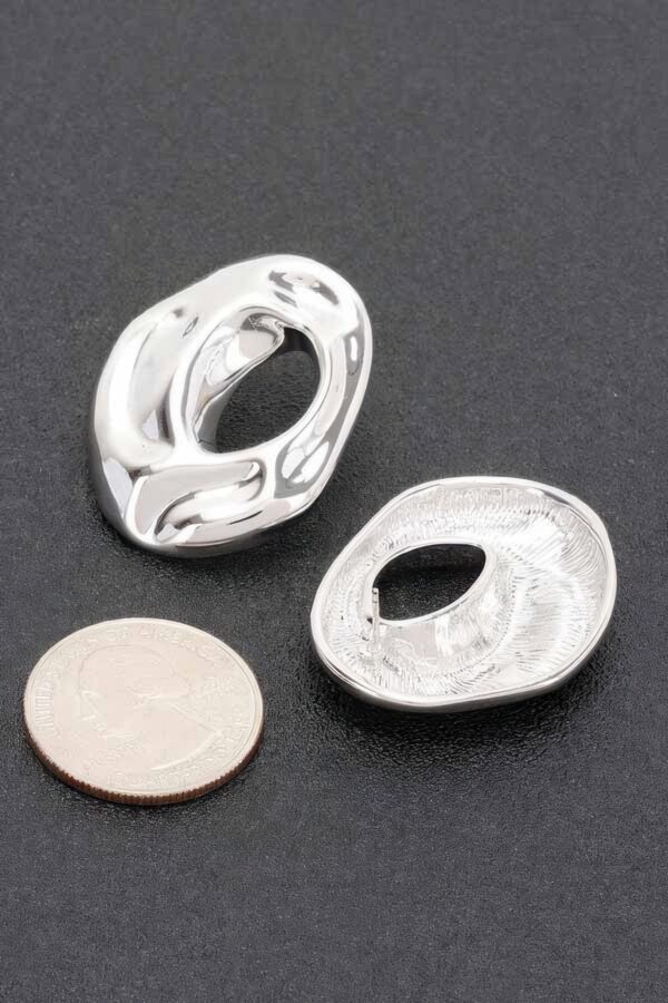 Halo Gold-Dip Circular Earrings – Sterling Silver Posts