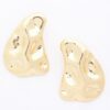 Gold-Dipped Earrings with Sterling Silver Posts