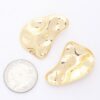 Gold-Dipped Earrings with Sterling Silver Posts