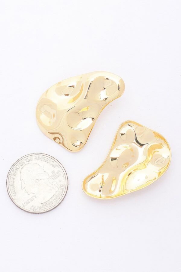 Gold-Dipped Earrings with Sterling Silver Posts
