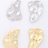 Gold-Dipped Earrings with Sterling Silver Posts