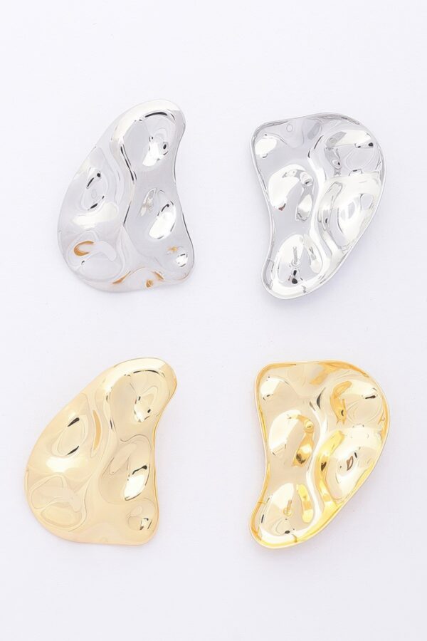 Gold-Dipped Earrings with Sterling Silver Posts