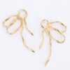 Gold-Dipped Twisted Ribbon Earrings