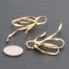 Gold-Dipped Twisted Ribbon Earrings