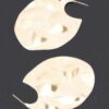 Gold-Tone Oval Drop Earrings – Polished Finish