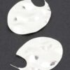 Gold-Tone Oval Drop Earrings – Polished Finish