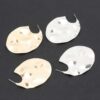 Gold-Tone Oval Drop Earrings – Polished Finish