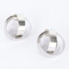 Halo Circular Earrings – Polished Metal, 2-inch