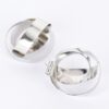 Halo Circular Earrings – Polished Metal, 2-inch