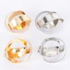 Halo Circular Earrings – Polished Metal, 2-inch