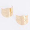 Curved Metal Earrings – Polished Tone Finish