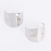 Curved Metal Earrings – Polished Tone Finish
