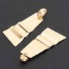 Gold-Tone Elongated Square Drop Earrings