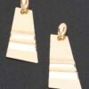 Gold-Tone Elongated Square Drop Earrings