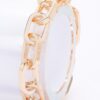 Gold-Tone Alloy Chain Bracelet – Polished Link