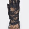 Delicate Lace Gloves – Black Lace Trim, Lightweight