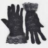 Delicate Lace Gloves – Black Lace Trim, Lightweight