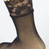 Floral Lace Mesh Ankle Socks – Black Sheer Style