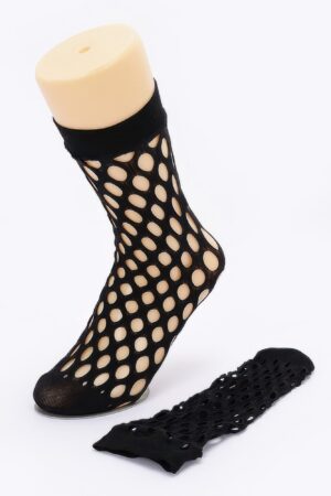 Sheer Net Socks – Open-Hole Mesh Detail
