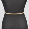 Ribbon Stretch Belt with Bow Accent – Slim Elastic