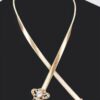 Ribbon Stretch Belt with Bow Accent – Slim Elastic