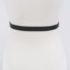 Triangle Buckle Slim Waist Belt – Smooth Polyurethane