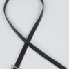 Triangle Buckle Slim Waist Belt – Smooth Polyurethane